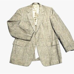 Regent Clothes Sport Coat Vintage Fleck Tan 42 43 Retro Summer Academia Preppy